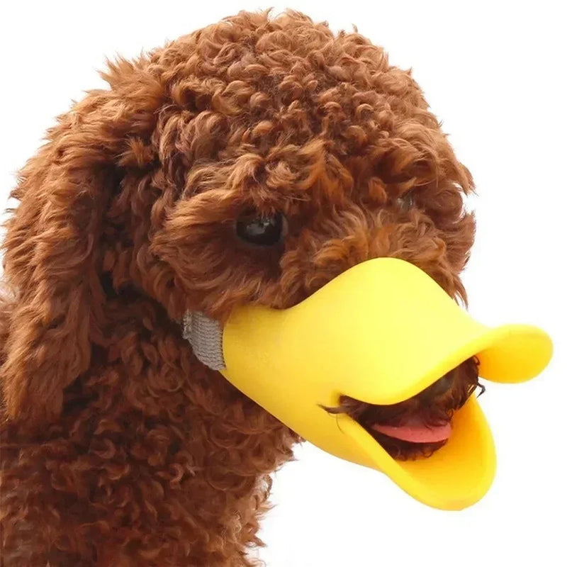 Funny Duckbill Silicone Dog Muzzle – Soft Pet Mouth Guard for Barking and Biting Prevention