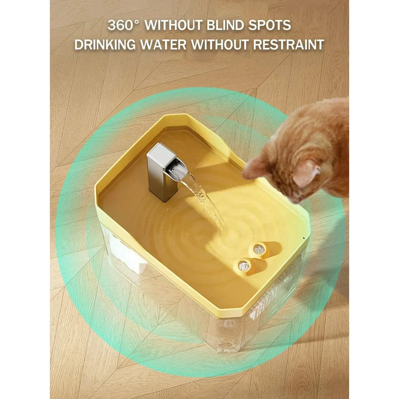 Automatic Cat Water Fountain – Silent Pump & Filter Bowl