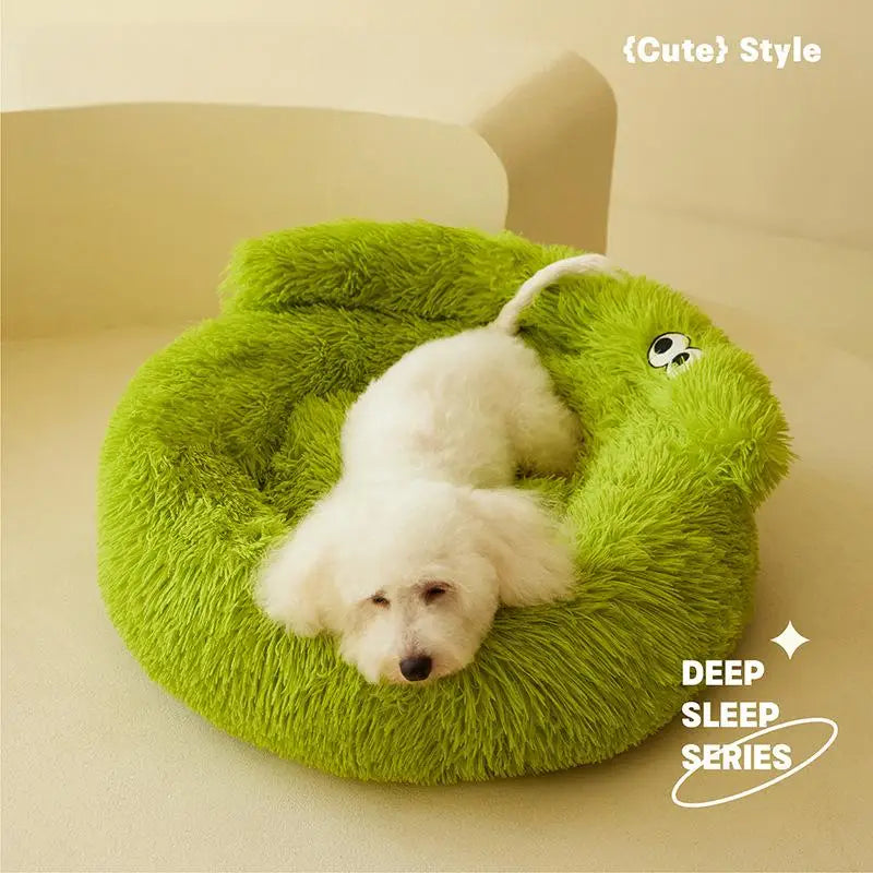 DreamPaws Plush Nest – Super Soft and Warm Bed for Cats and Small Dogs