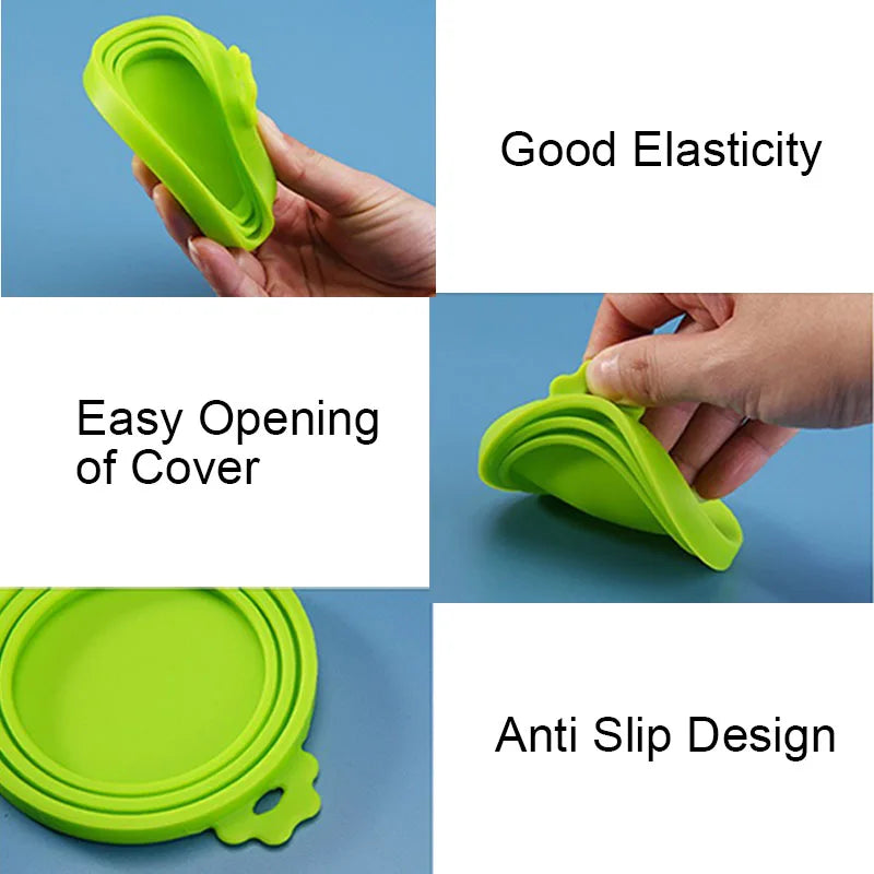 Reusable Silicone Can Lids for Pet Food