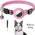 Reflective Cat Collar with AirTag Holder and Bell