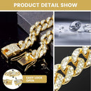 Luxury Cuban Chain Dog Collar – Gold Plated Metal