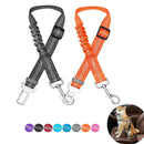 SecureDrive Pro – Adjustable Reflective Dog Car Seat Belt with Elastic Shock Absorption