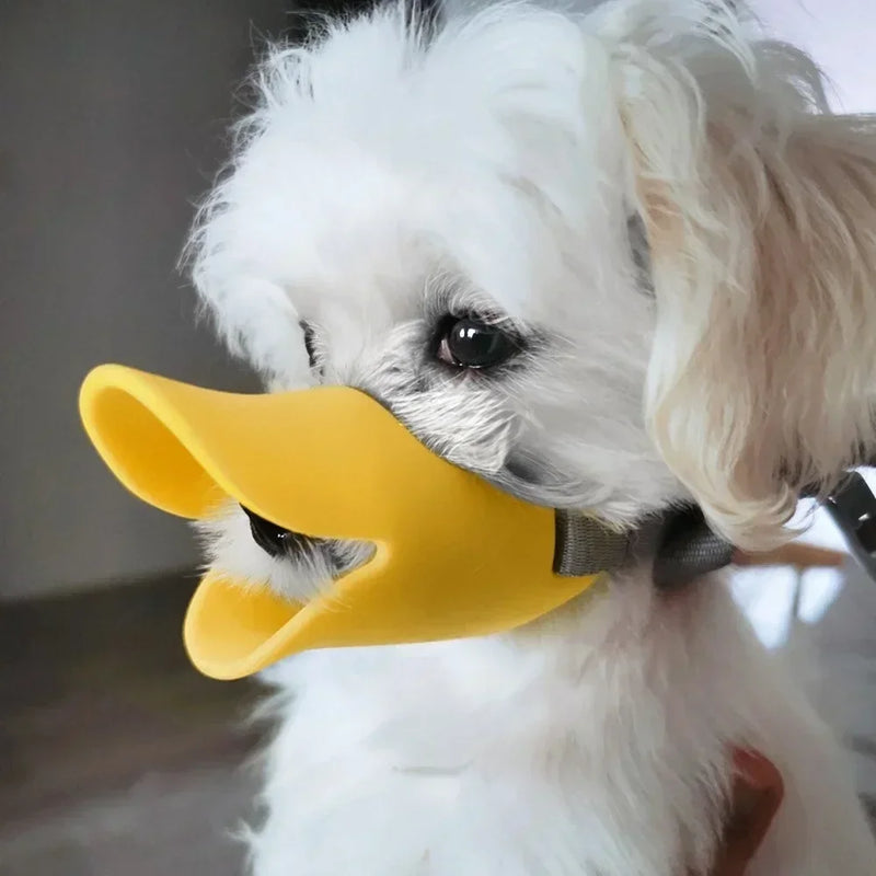 Funny Duckbill Silicone Dog Muzzle – Soft Pet Mouth Guard for Barking and Biting Prevention